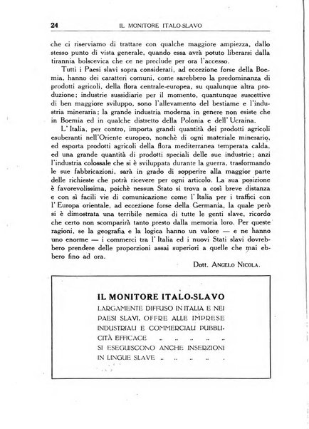 Il monitore italo-slavo rivista mensile di propaganda dei rapporti commerciali, industriali ed intellettuali tra l'Italia ed i paesi slavi