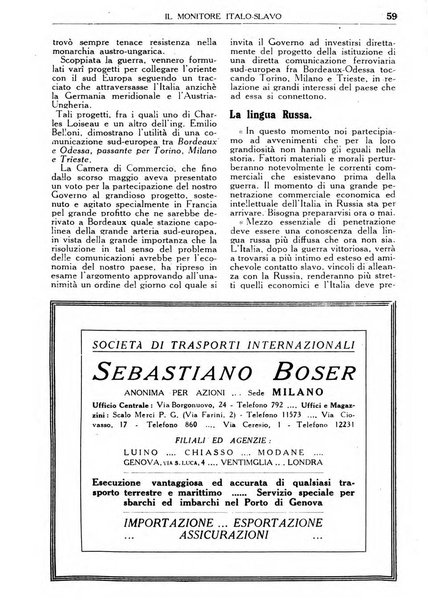 Il monitore italo-slavo rivista mensile di propaganda dei rapporti commerciali, industriali ed intellettuali tra l'Italia ed i paesi slavi