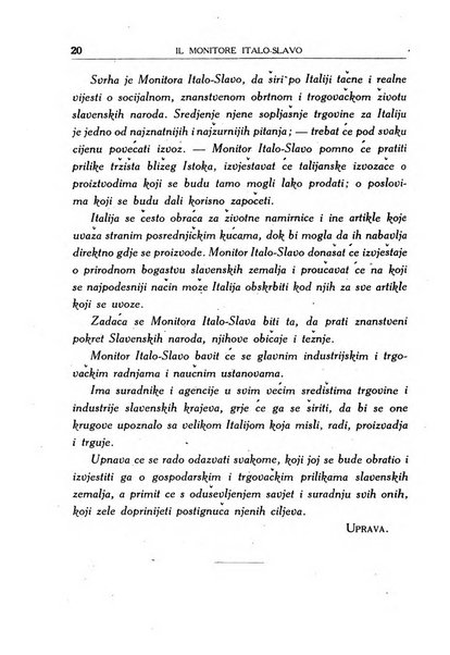 Il monitore italo-slavo rivista mensile di propaganda dei rapporti commerciali, industriali ed intellettuali tra l'Italia ed i paesi slavi