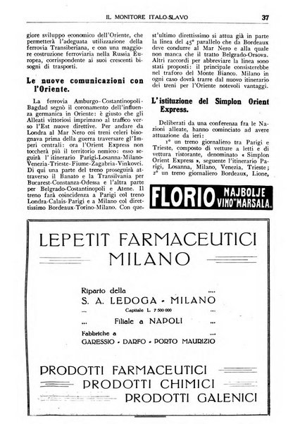 Il monitore italo-slavo rivista mensile di propaganda dei rapporti commerciali, industriali ed intellettuali tra l'Italia ed i paesi slavi