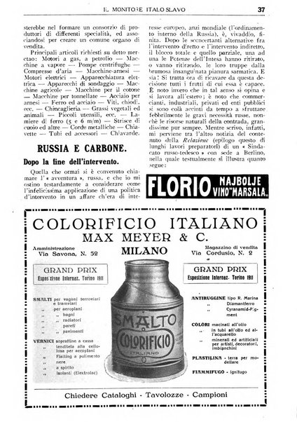 Il monitore italo-slavo rivista mensile di propaganda dei rapporti commerciali, industriali ed intellettuali tra l'Italia ed i paesi slavi