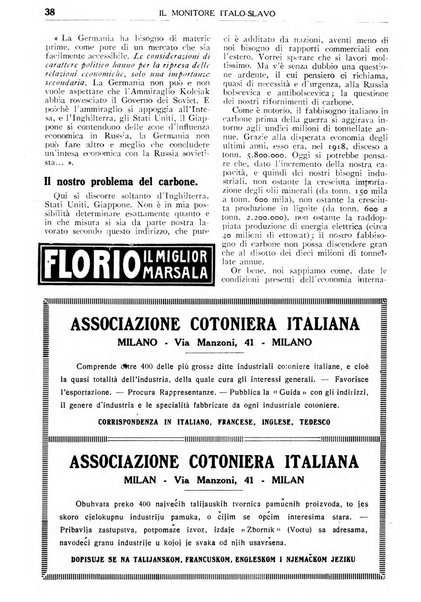 Il monitore italo-slavo rivista mensile di propaganda dei rapporti commerciali, industriali ed intellettuali tra l'Italia ed i paesi slavi