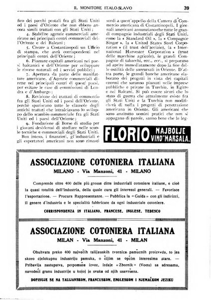 Il monitore italo-slavo rivista mensile di propaganda dei rapporti commerciali, industriali ed intellettuali tra l'Italia ed i paesi slavi