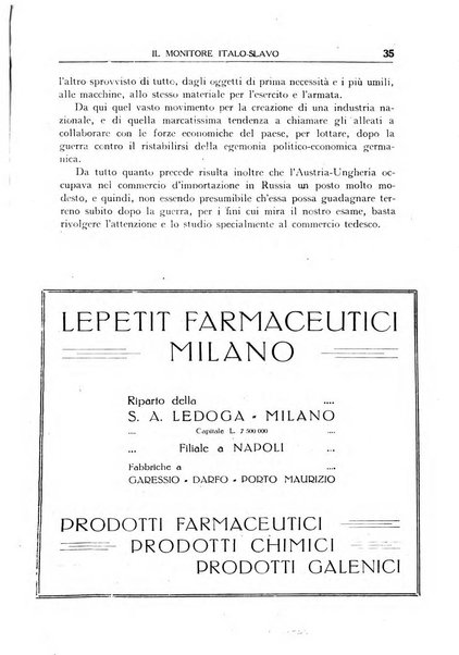 Il monitore italo-slavo rivista mensile di propaganda dei rapporti commerciali, industriali ed intellettuali tra l'Italia ed i paesi slavi