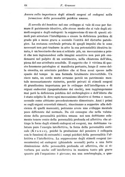 Neopsichiatria rassegna di psichiatria, neurologia, endocrinologia