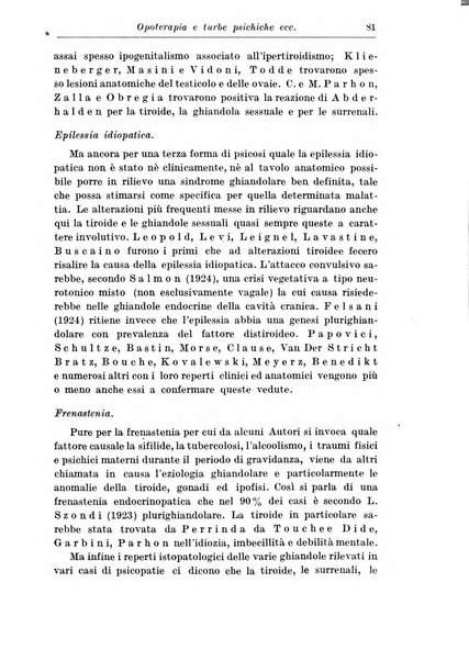 Neopsichiatria rassegna di psichiatria, neurologia, endocrinologia