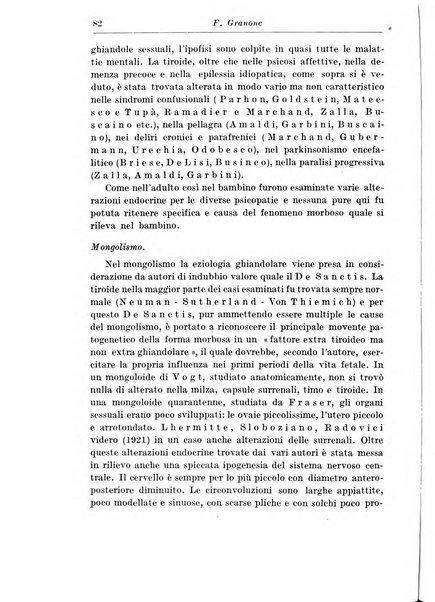 Neopsichiatria rassegna di psichiatria, neurologia, endocrinologia