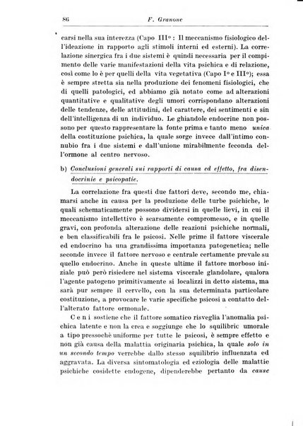 Neopsichiatria rassegna di psichiatria, neurologia, endocrinologia