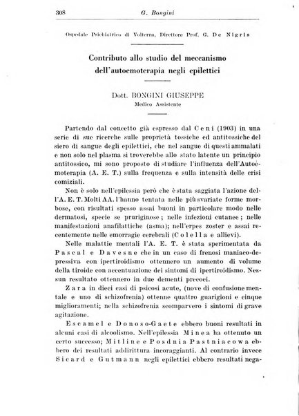 Neopsichiatria rassegna di psichiatria, neurologia, endocrinologia