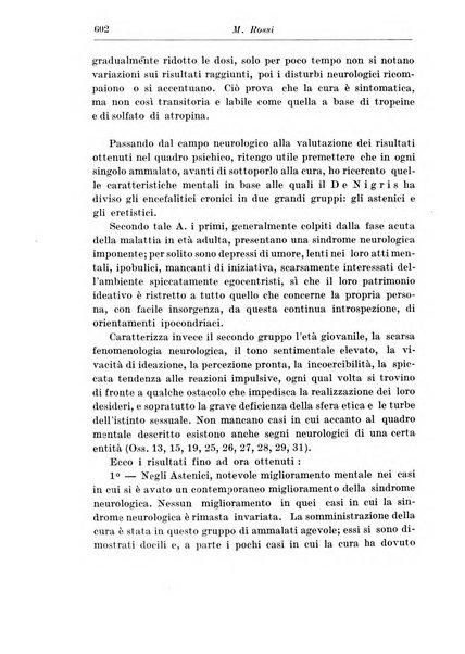 Neopsichiatria rassegna di psichiatria, neurologia, endocrinologia