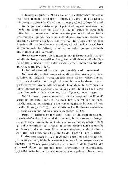 Neopsichiatria rassegna di psichiatria, neurologia, endocrinologia