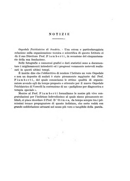 Neopsichiatria rassegna di psichiatria, neurologia, endocrinologia