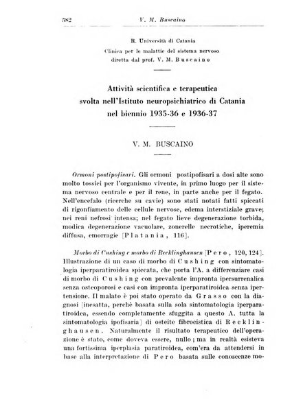 Neopsichiatria rassegna di psichiatria, neurologia, endocrinologia