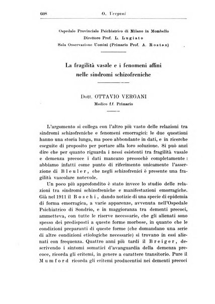 Neopsichiatria rassegna di psichiatria, neurologia, endocrinologia