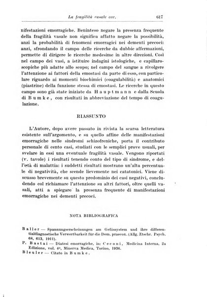 Neopsichiatria rassegna di psichiatria, neurologia, endocrinologia