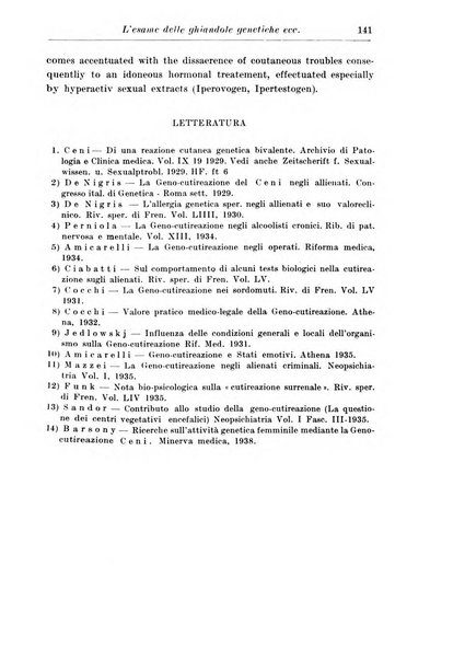 Neopsichiatria rassegna di psichiatria, neurologia, endocrinologia