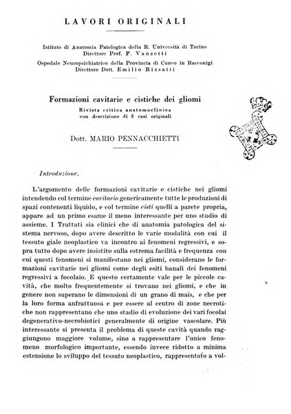 Neopsichiatria rassegna di psichiatria, neurologia, endocrinologia