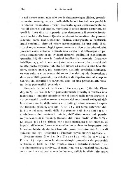 Neopsichiatria rassegna di psichiatria, neurologia, endocrinologia