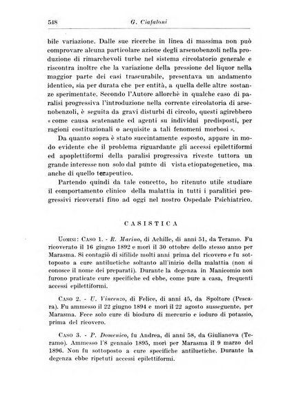 Neopsichiatria rassegna di psichiatria, neurologia, endocrinologia