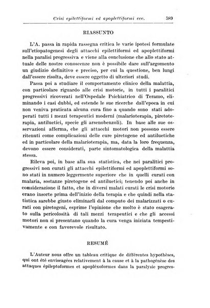 Neopsichiatria rassegna di psichiatria, neurologia, endocrinologia