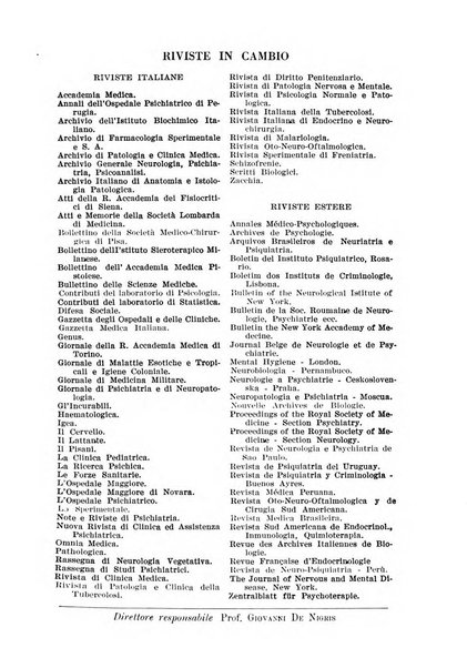 Neopsichiatria rassegna di psichiatria, neurologia, endocrinologia