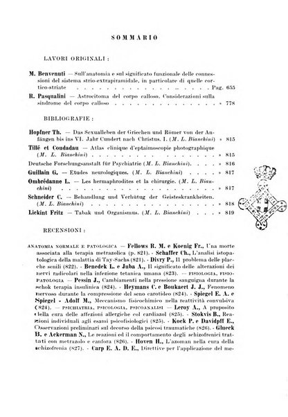 Neopsichiatria rassegna di psichiatria, neurologia, endocrinologia