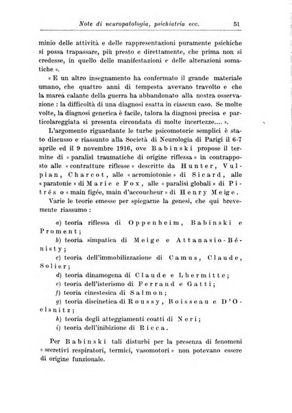 Neopsichiatria rassegna di psichiatria, neurologia, endocrinologia