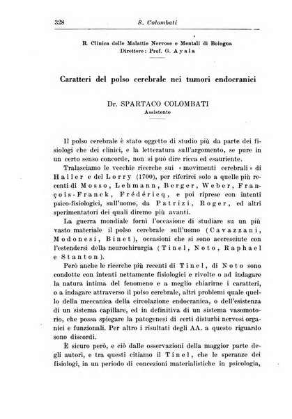 Neopsichiatria rassegna di psichiatria, neurologia, endocrinologia