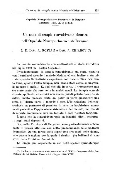 Neopsichiatria rassegna di psichiatria, neurologia, endocrinologia