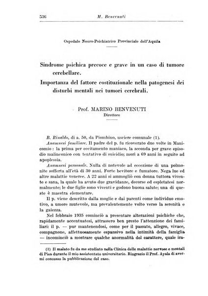 Neopsichiatria rassegna di psichiatria, neurologia, endocrinologia