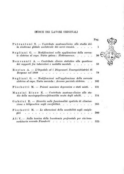 Neopsichiatria rassegna di psichiatria, neurologia, endocrinologia