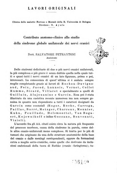 Neopsichiatria rassegna di psichiatria, neurologia, endocrinologia