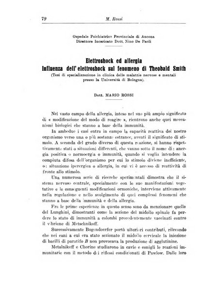 Neopsichiatria rassegna di psichiatria, neurologia, endocrinologia