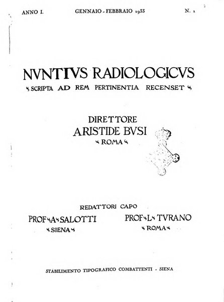 Nuntius radiologicus scripta ad rem pertinentia recenset