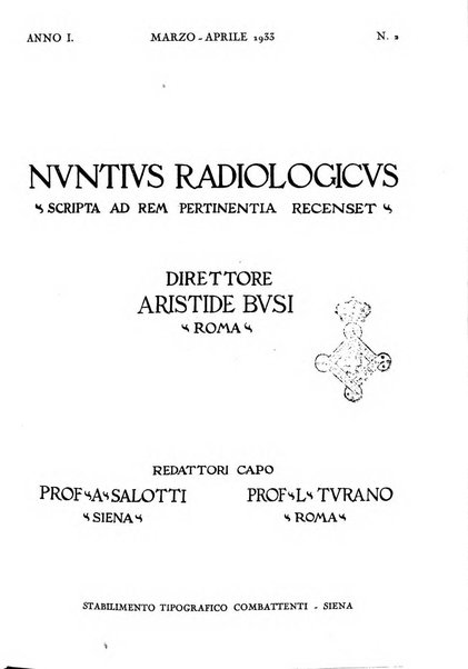 Nuntius radiologicus scripta ad rem pertinentia recenset