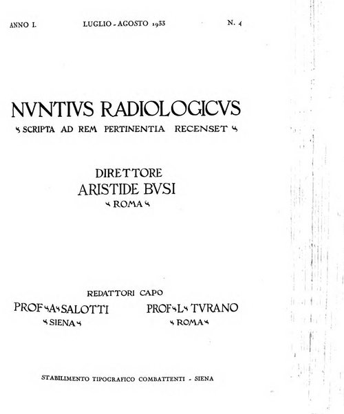 Nuntius radiologicus scripta ad rem pertinentia recenset