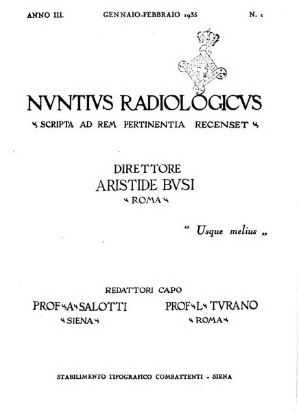 Nuntius radiologicus scripta ad rem pertinentia recenset