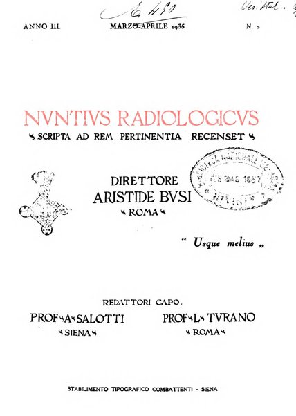 Nuntius radiologicus scripta ad rem pertinentia recenset