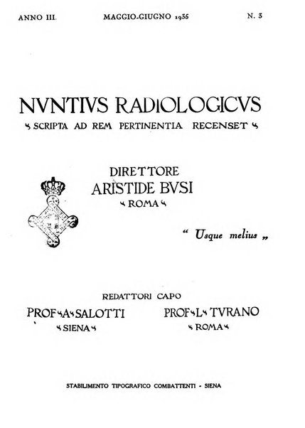 Nuntius radiologicus scripta ad rem pertinentia recenset