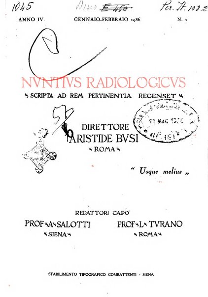 Nuntius radiologicus scripta ad rem pertinentia recenset