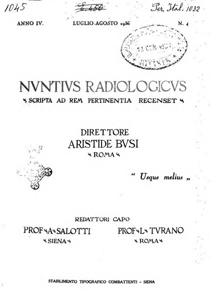 Nuntius radiologicus scripta ad rem pertinentia recenset