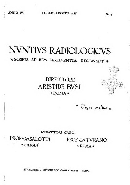 Nuntius radiologicus scripta ad rem pertinentia recenset