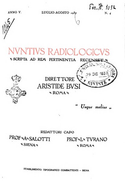 Nuntius radiologicus scripta ad rem pertinentia recenset