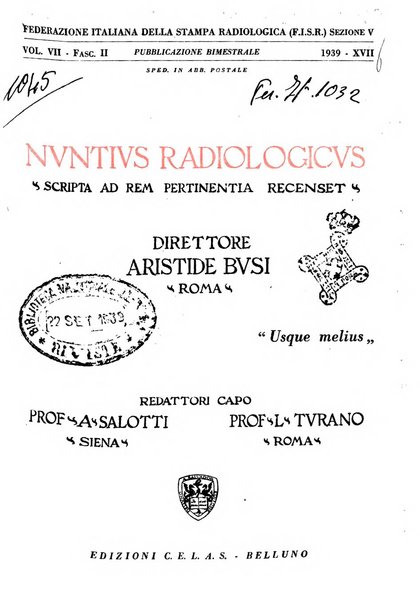 Nuntius radiologicus scripta ad rem pertinentia recenset