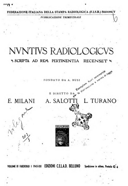 Nuntius radiologicus scripta ad rem pertinentia recenset