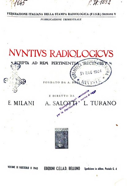 Nuntius radiologicus scripta ad rem pertinentia recenset