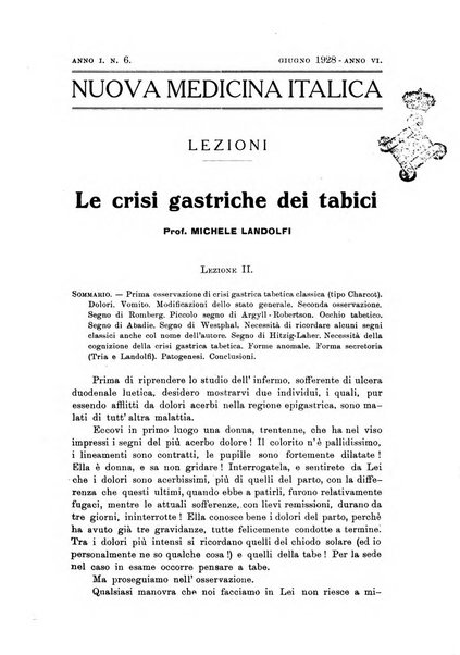 Nuova medicina italica rivista di medicina, scienze affini e problemi professionali