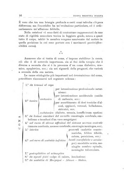 Nuova medicina italica rivista di medicina, scienze affini e problemi professionali