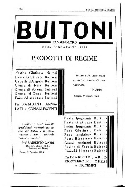 Nuova medicina italica rivista di medicina, scienze affini e problemi professionali