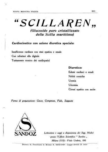 Nuova medicina italica rivista di medicina, scienze affini e problemi professionali